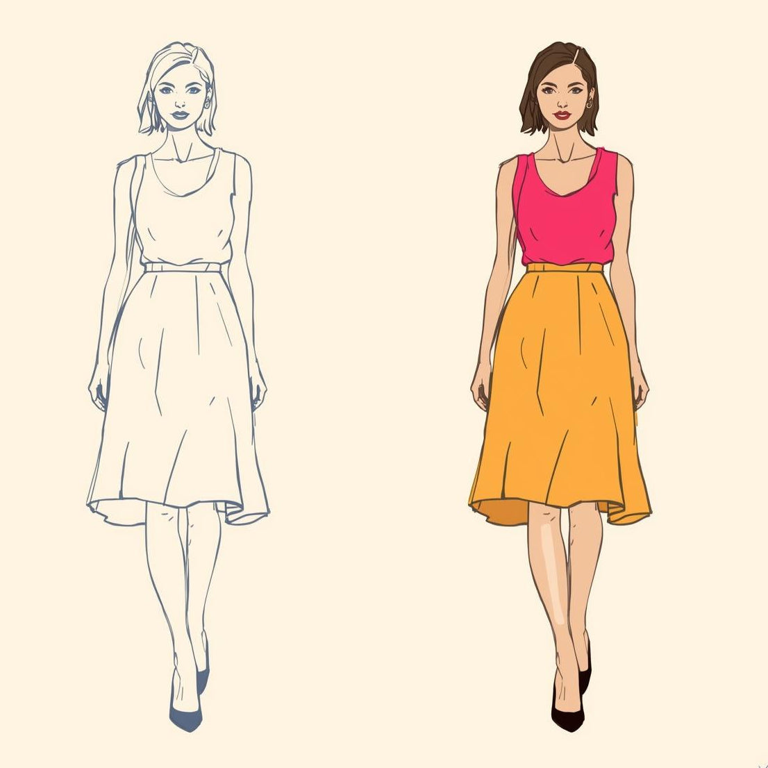 Every RERASA piece begins with a feeling, because creating a garment is never just about drawing lines on paper.