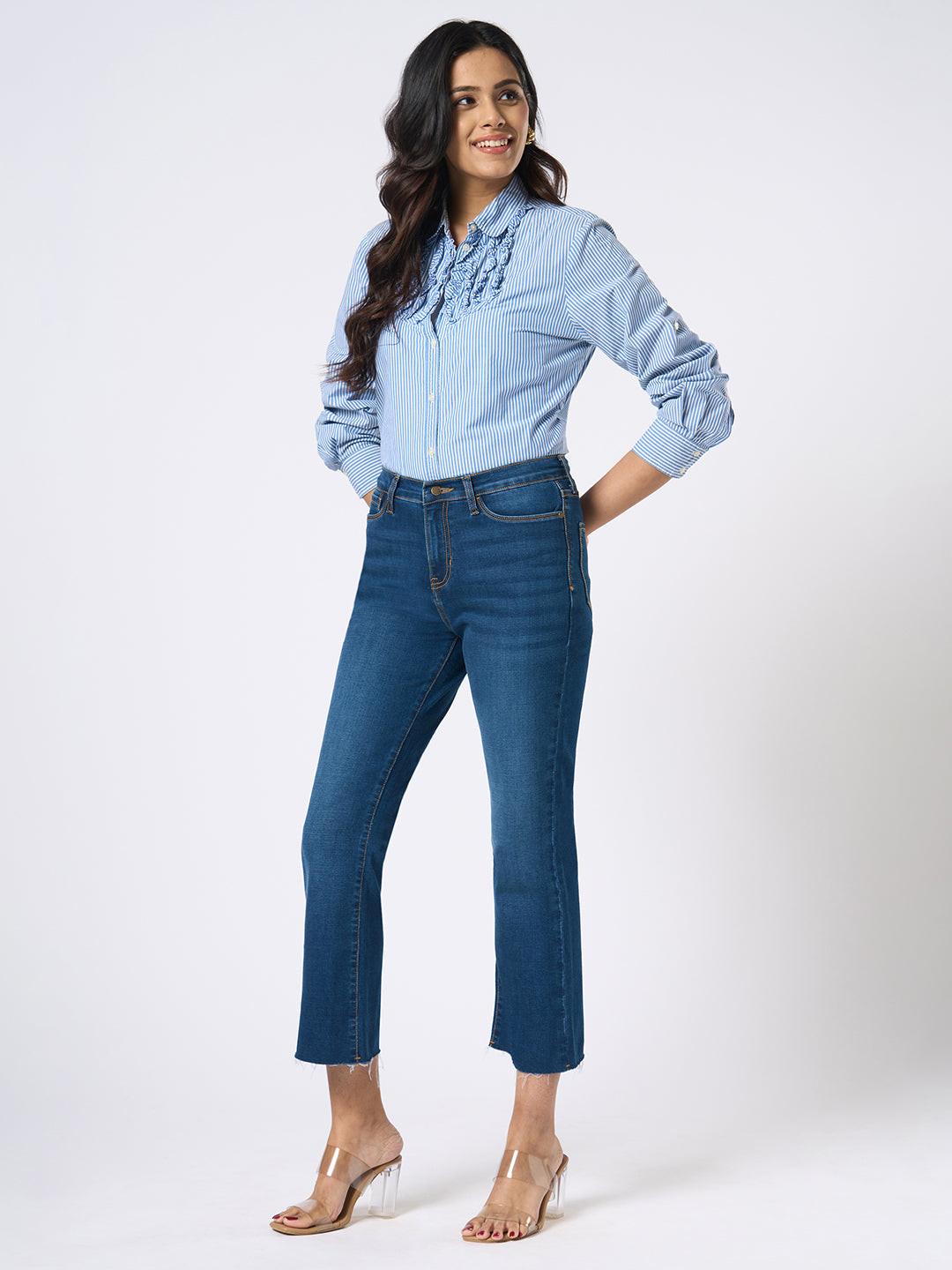 Cropped Flare Jeans