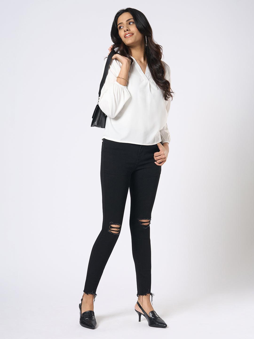 Distressed Skinny Jeans