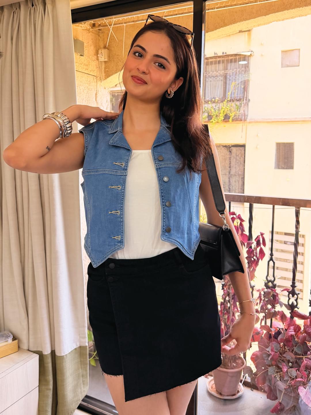 Denim Vest Top