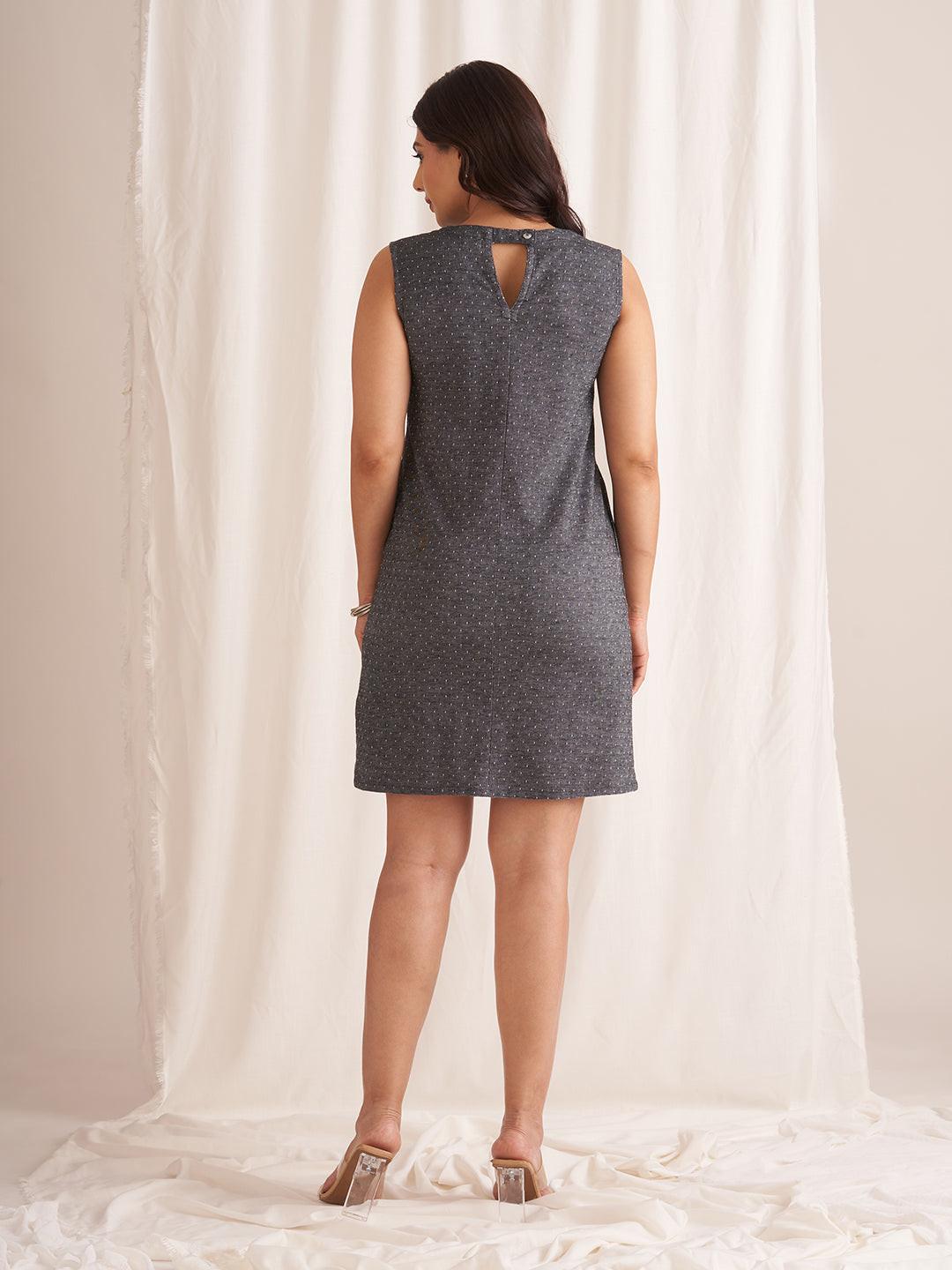 Linen Blend Sleeveless Dress