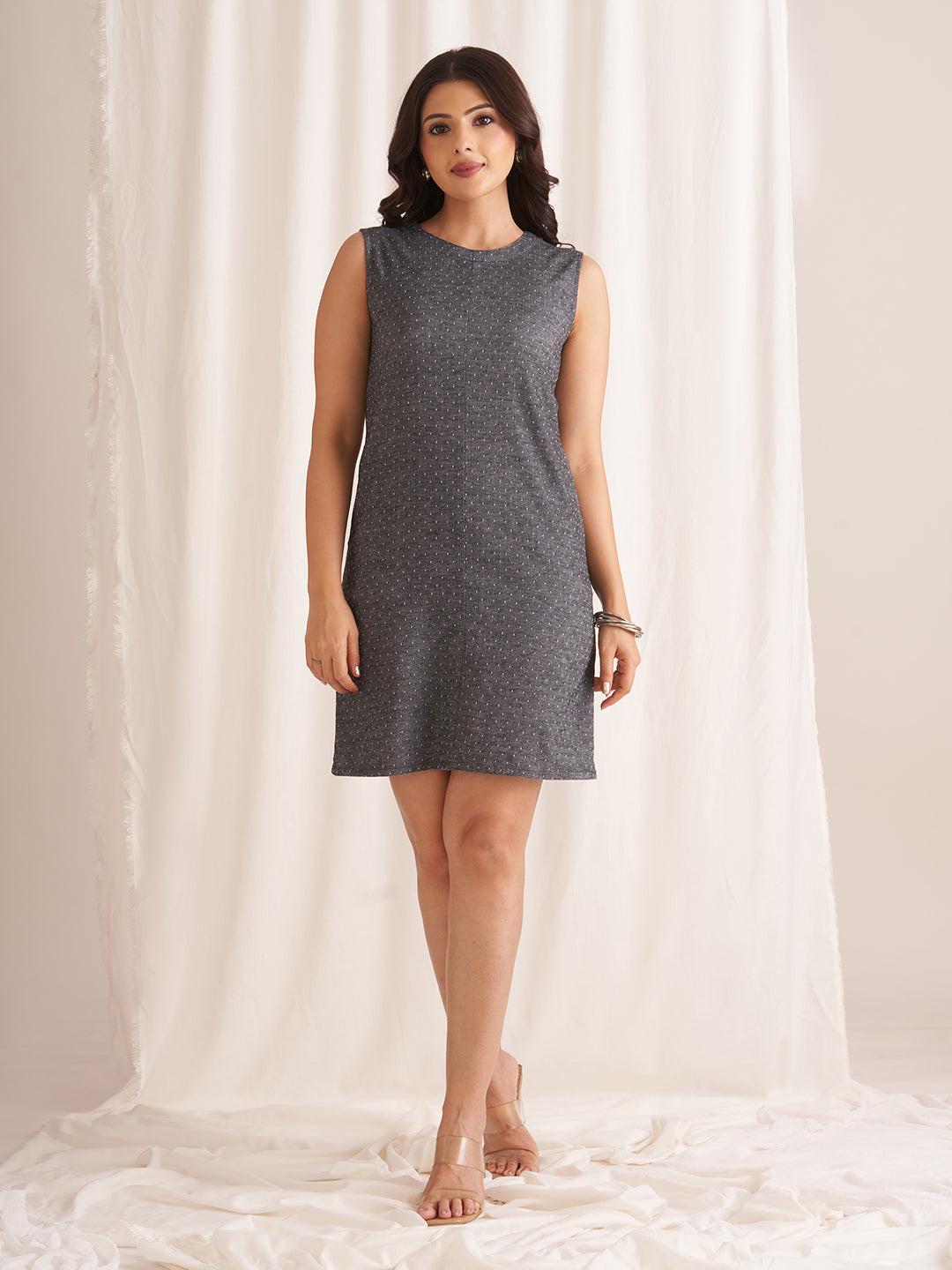 Linen Blend Sleeveless Dress
