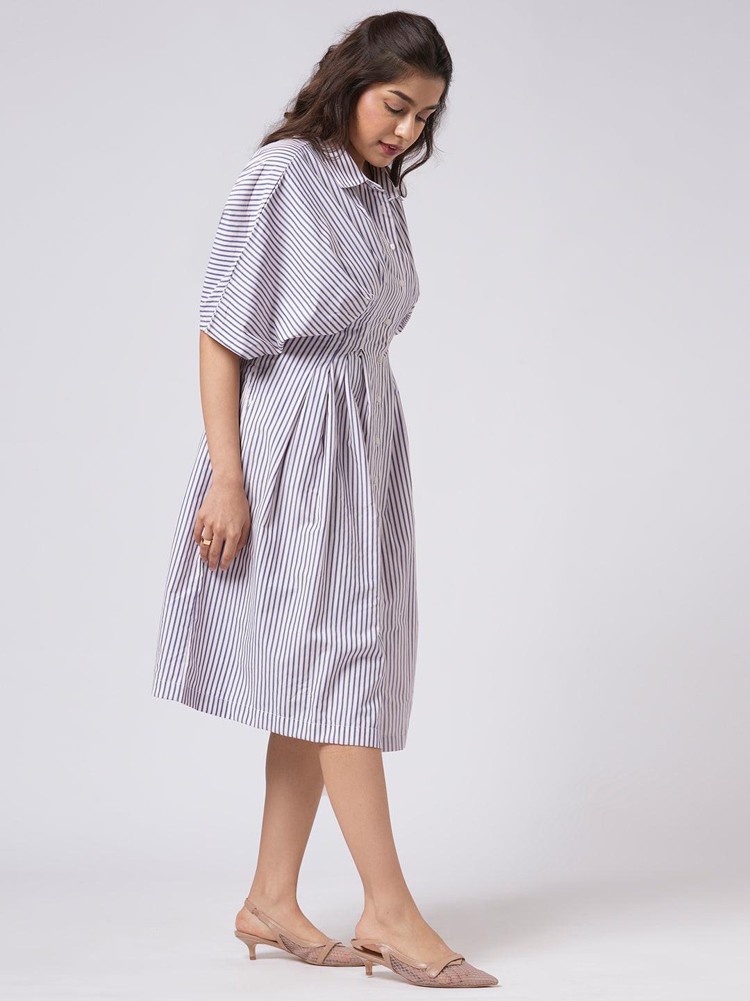 Accordion Sleeve Dress.