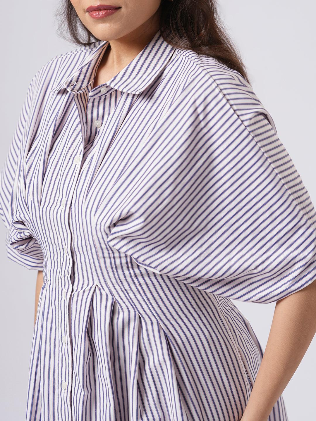 Accordion Sleeve Dress.