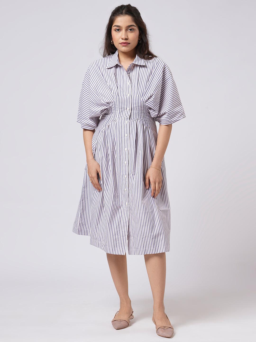 Accordion Sleeve Dress.