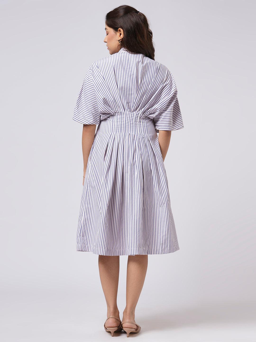 Accordion Sleeve Dress.