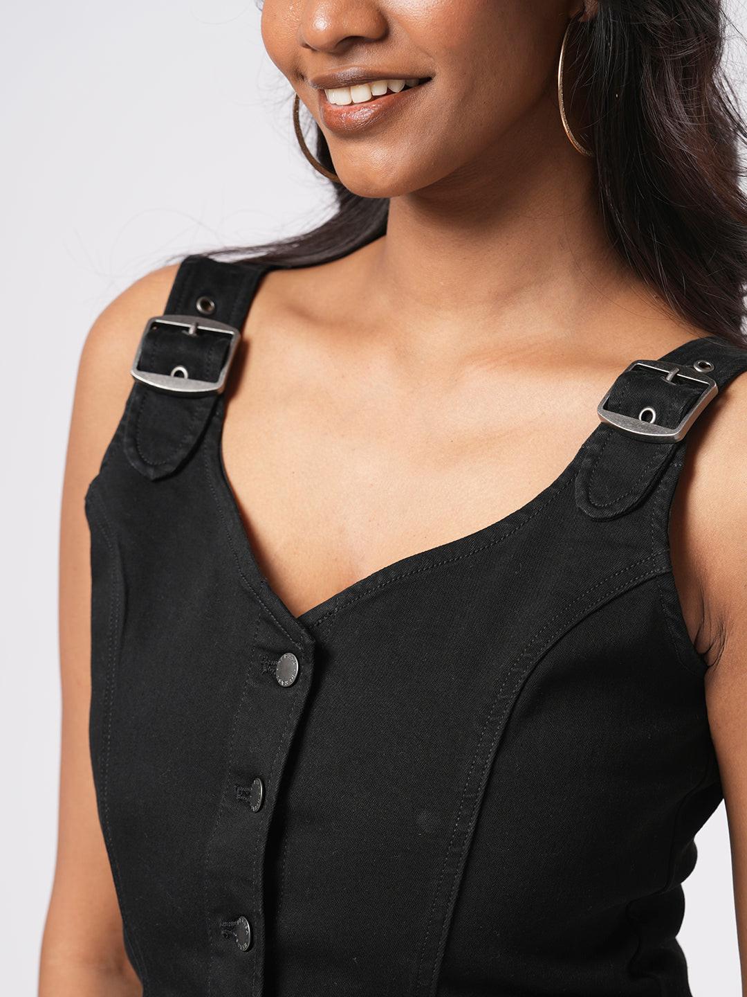 Basic Denim Corset Top.