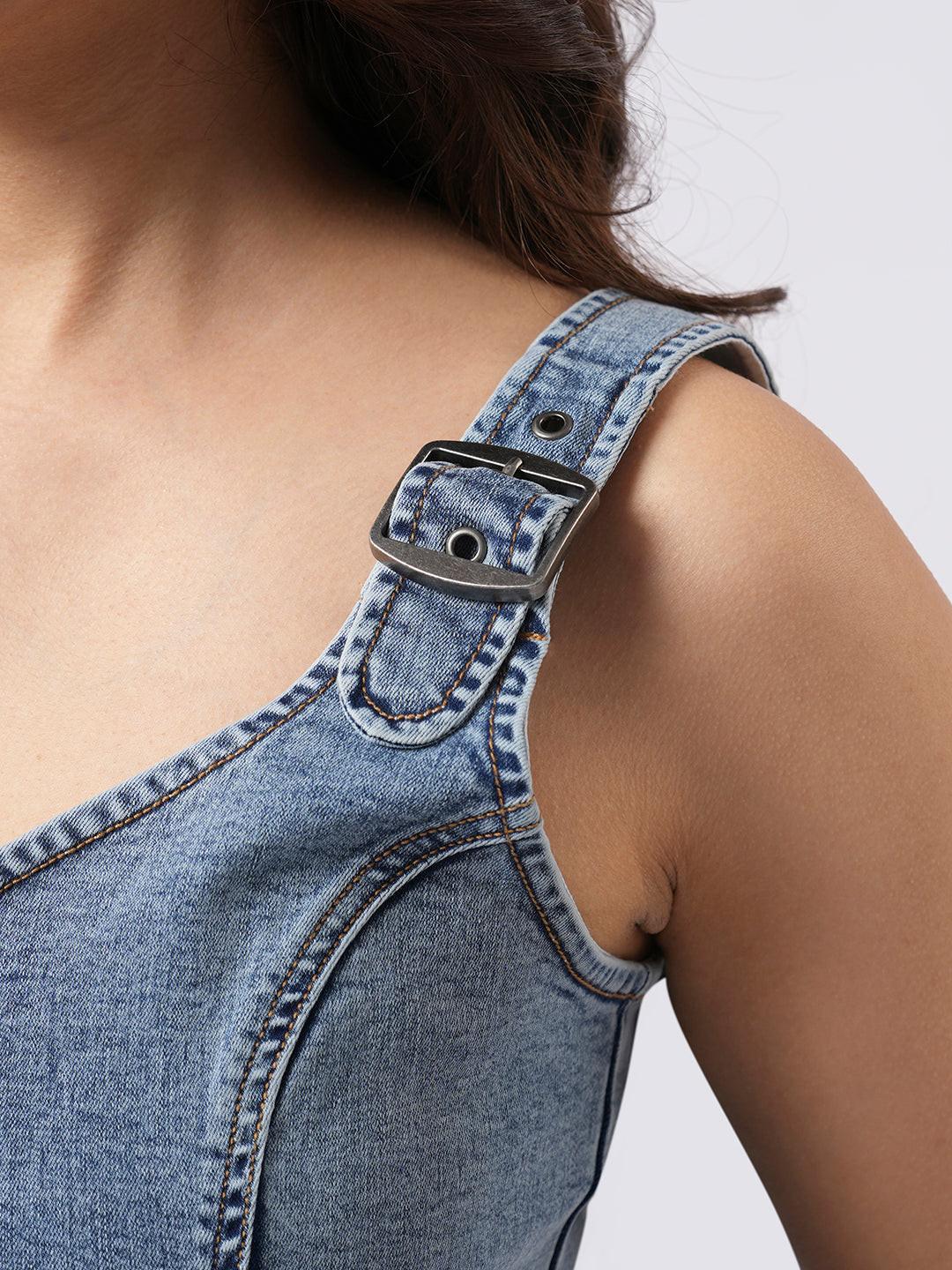 Basic Denim Corset Top.