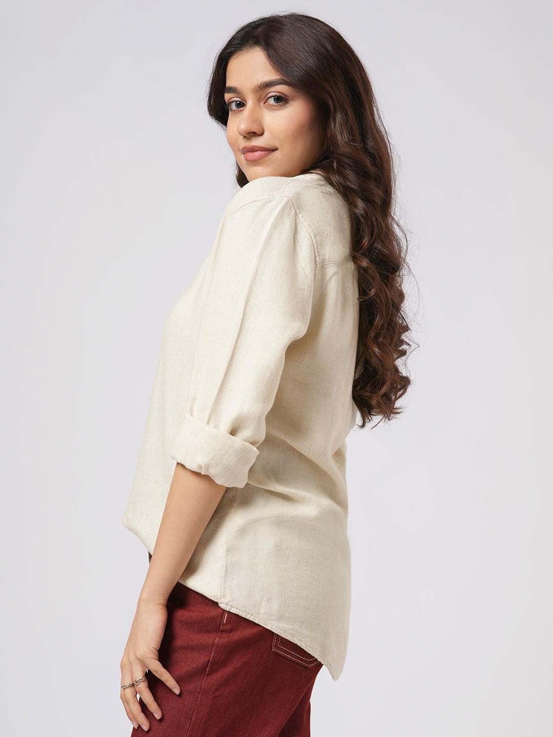 Classic Linen Blend Shirt.