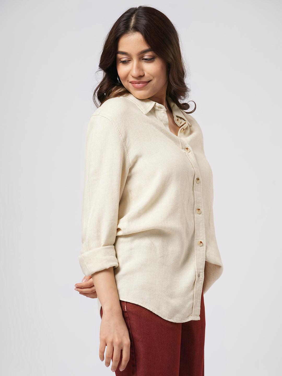 Classic Linen Blend Shirt.