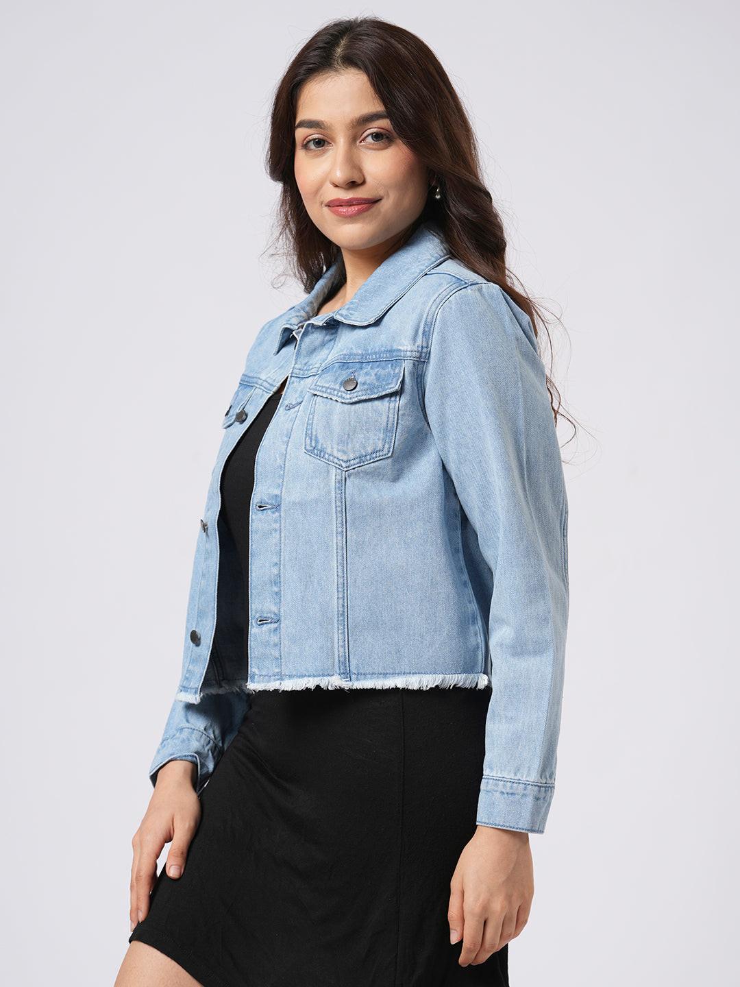 Cropped Denim Jacket.