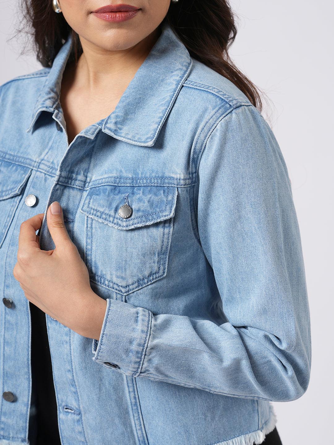 Cropped Denim Jacket.
