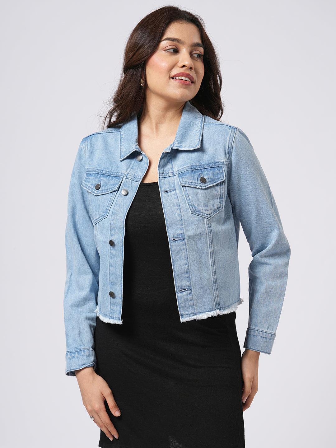 Cropped Denim Jacket.