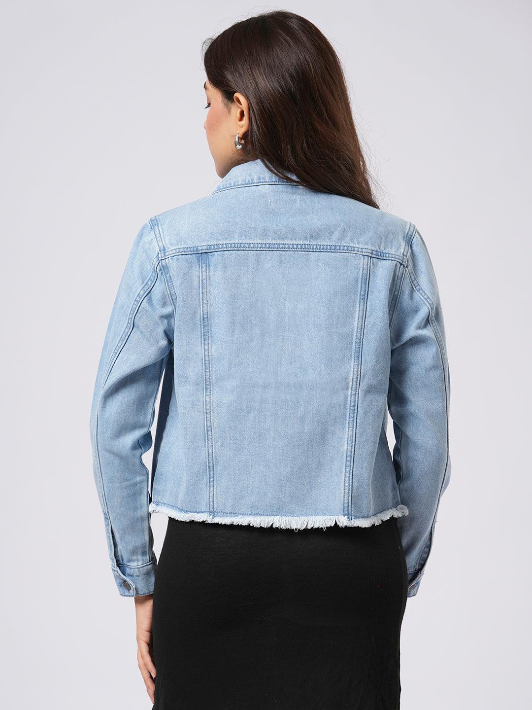 Cropped Denim Jacket.
