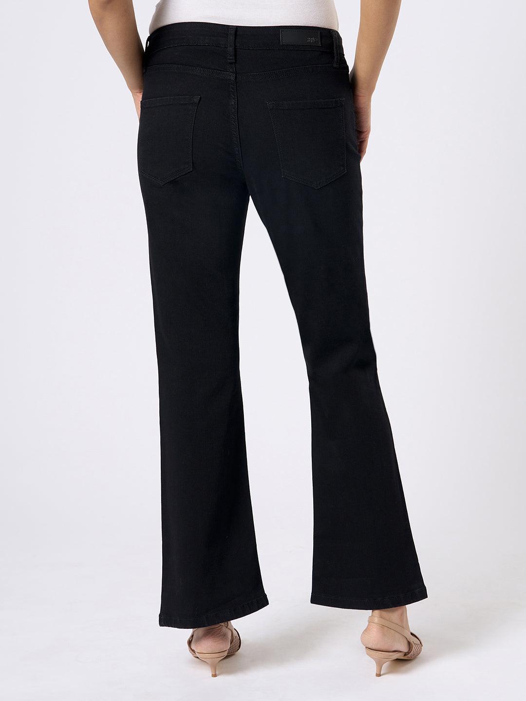 Black bootcut jeans by Rerasa