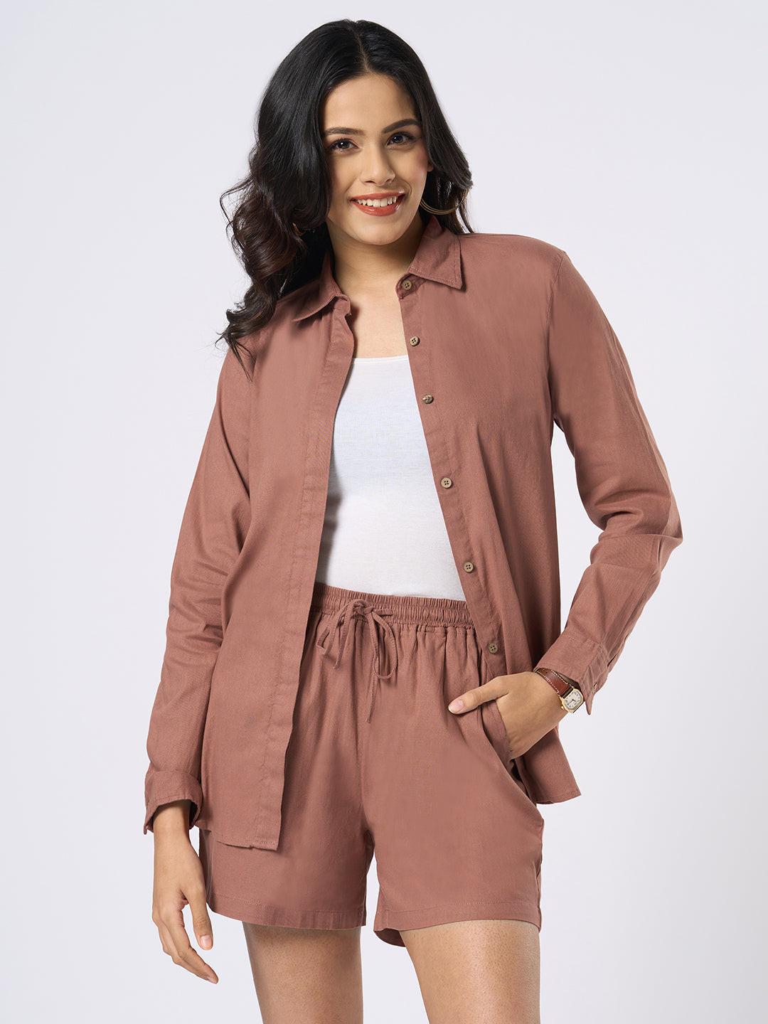 Rerasa Classic Dusty Rose Shirt