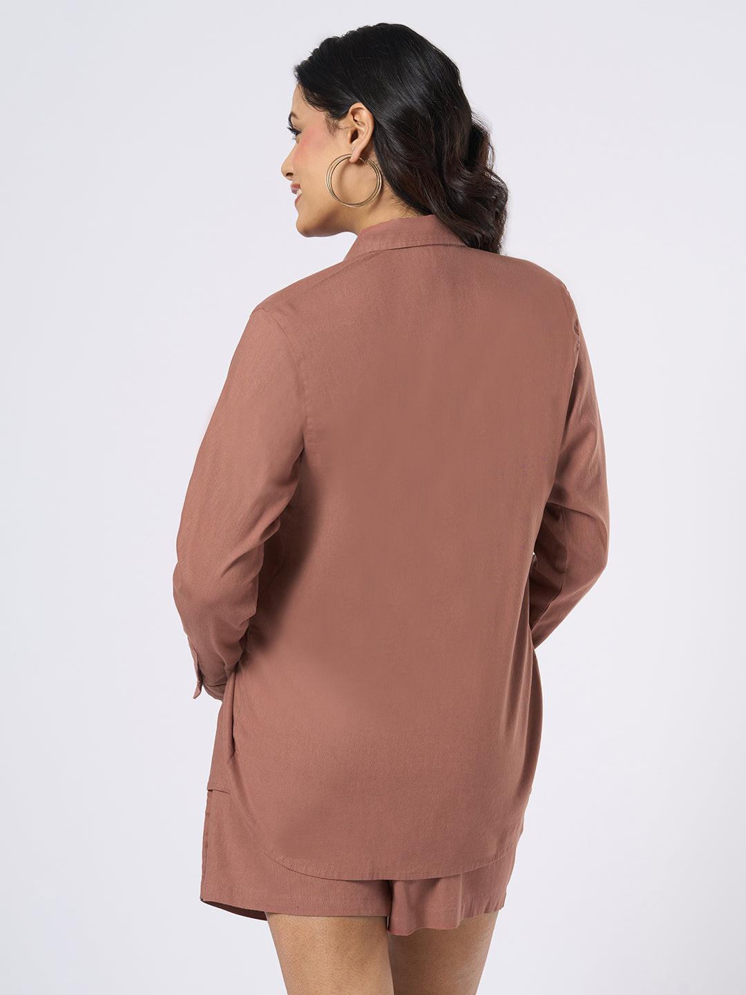 Rerasa Classic Dusty Rose Shirt