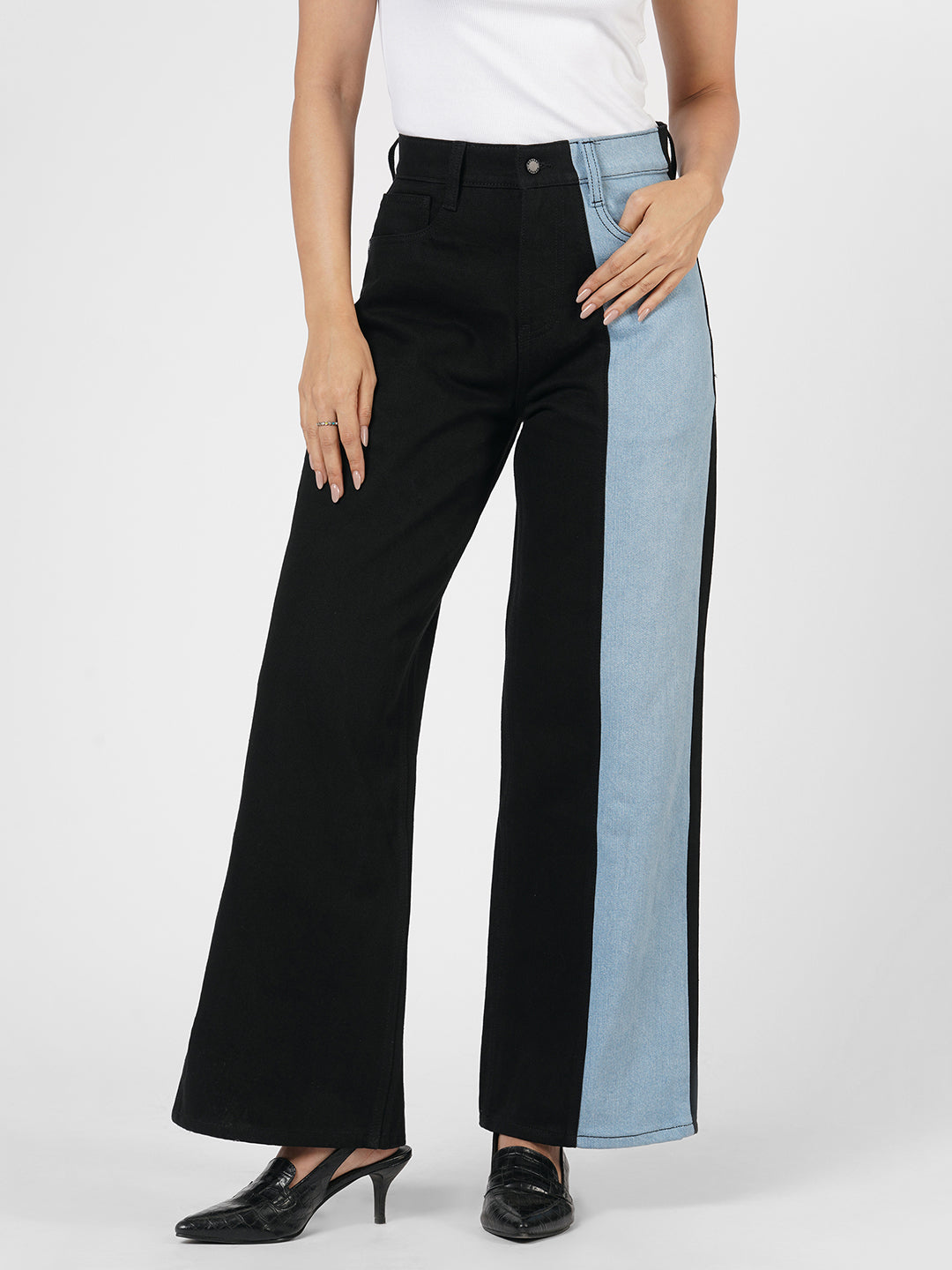 Contrast Jeans by Rerasa
