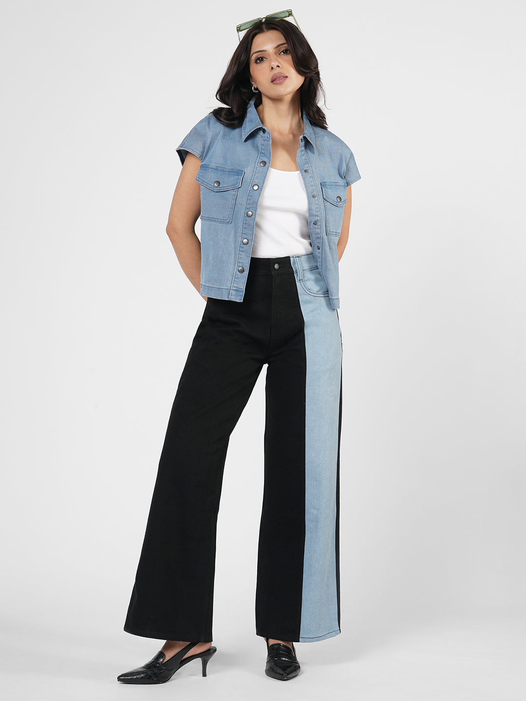 Contrast Jeans by Rerasa