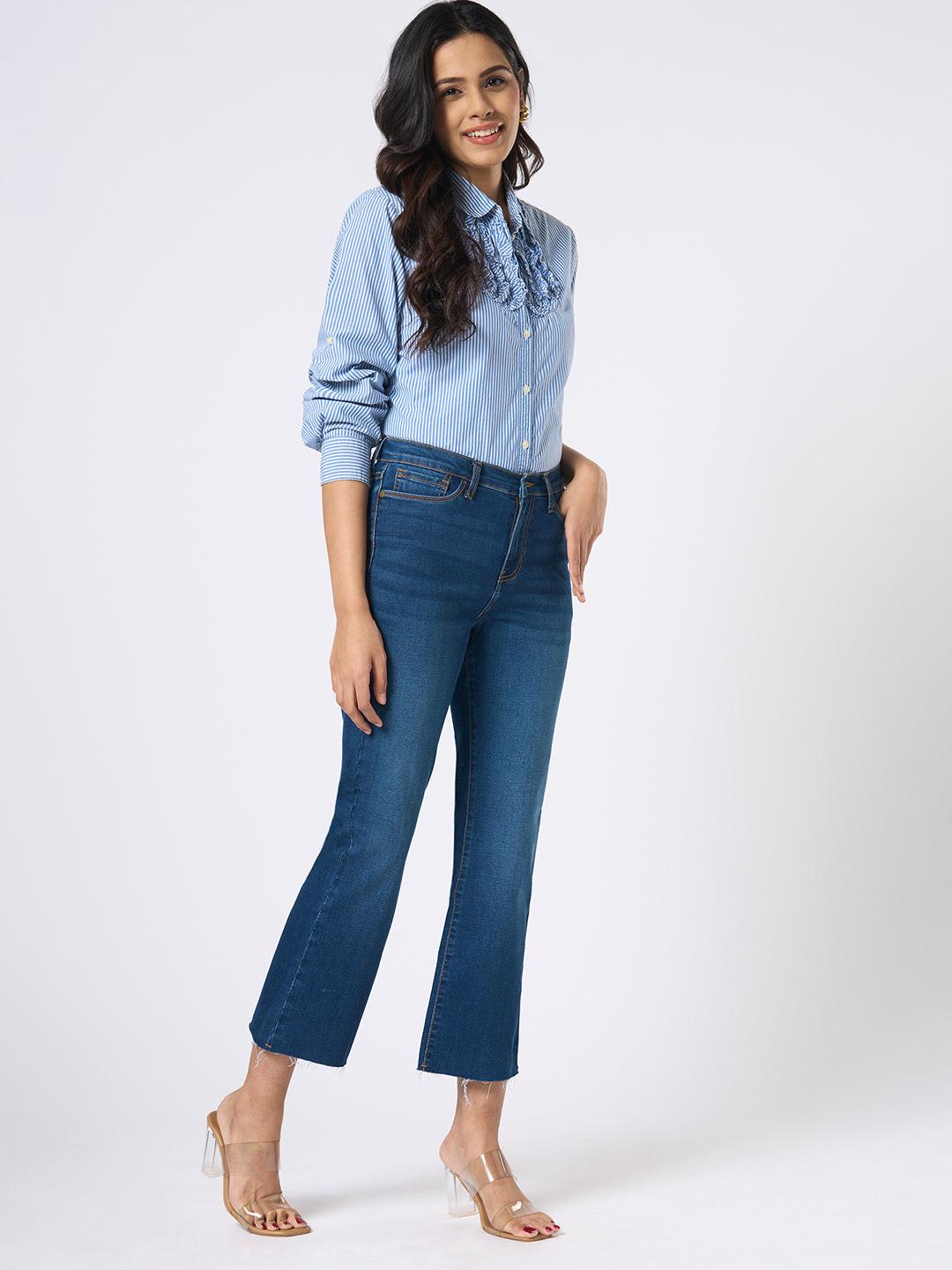 Dark  blue jeans worn by a person From Rerasa