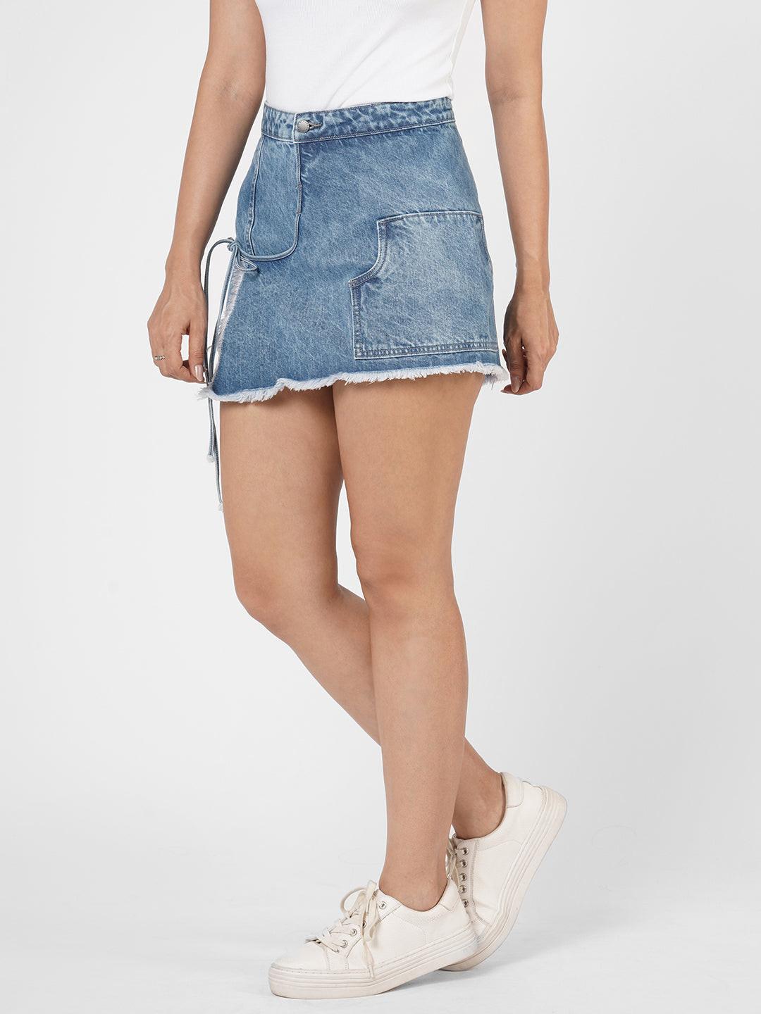 Denim skort by Rerasa