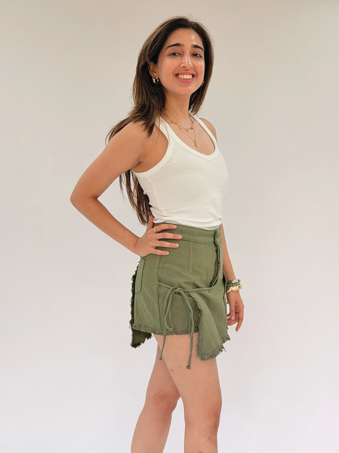 Denim skort by Rerasa