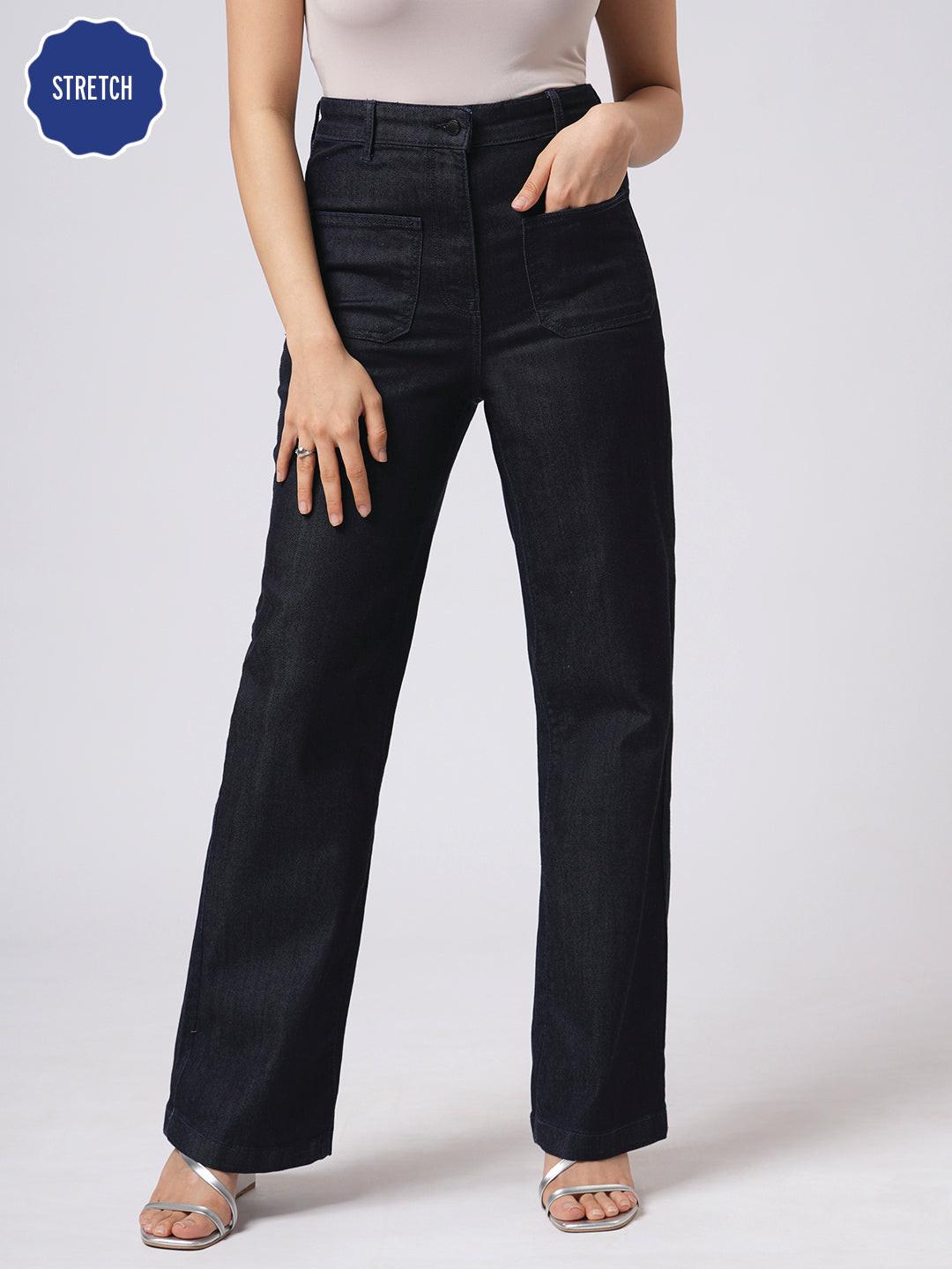 Rerasa_Front_Pocket_Flare_Jeans_indigo