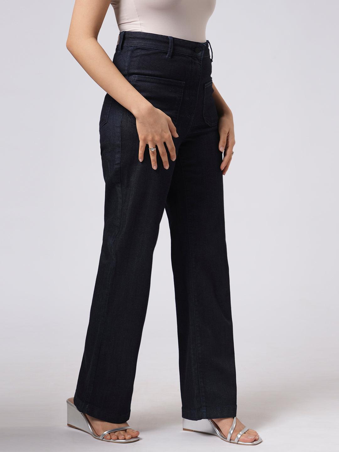 Rerasa_Front_Pocket_Flare_Jeans_indigo