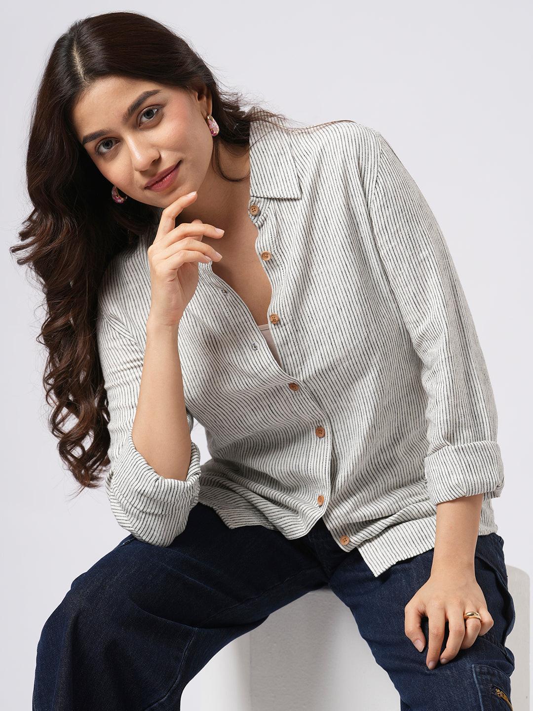 Classic Linen Blend Shirt.