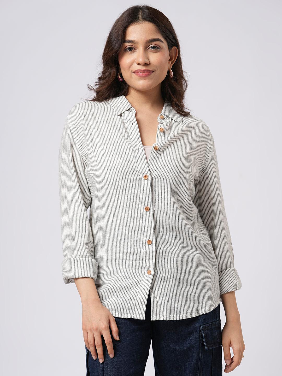 Classic Linen Blend Shirt.