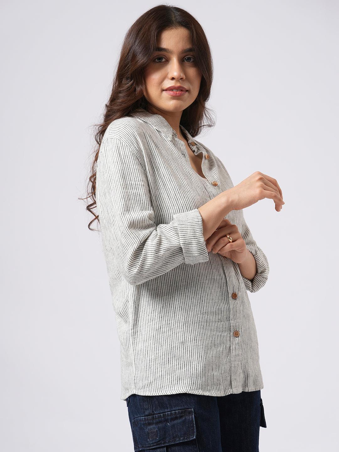 Classic Linen Blend Shirt.