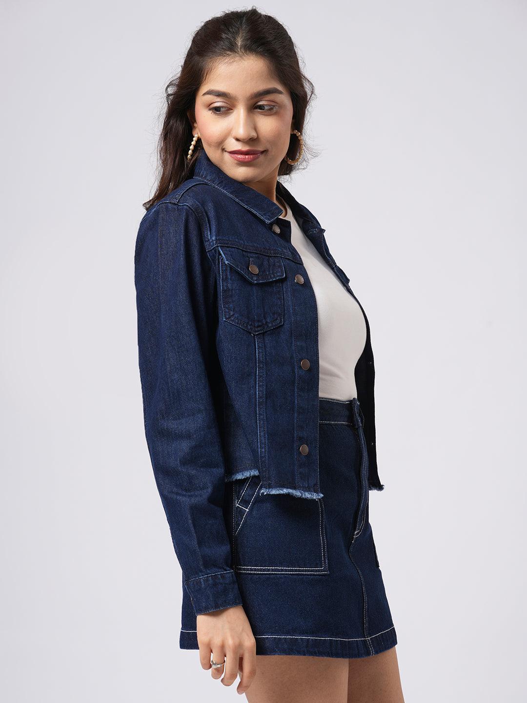 Cropped Denim Jacket.