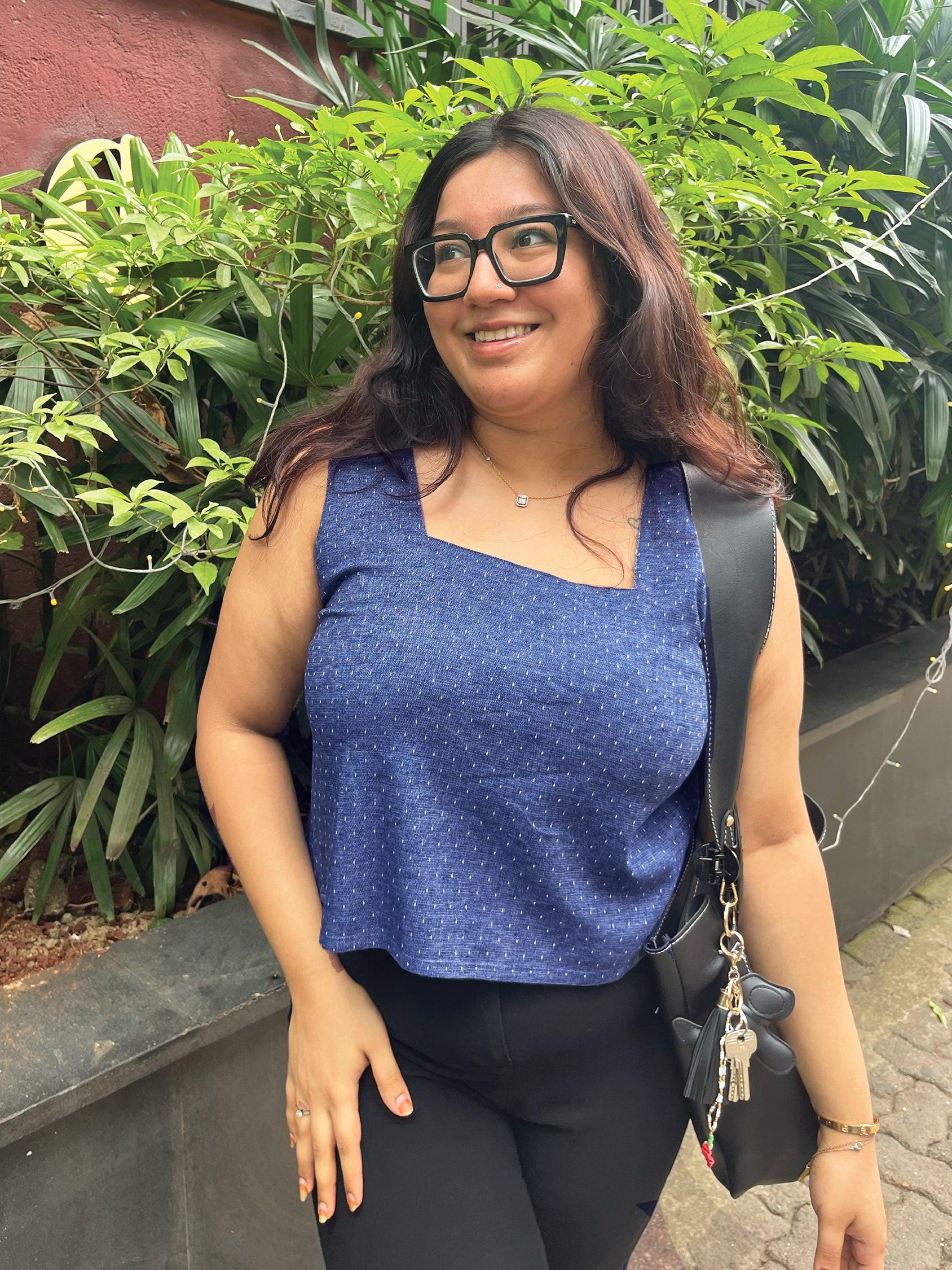 Rerasa Square Neck Top