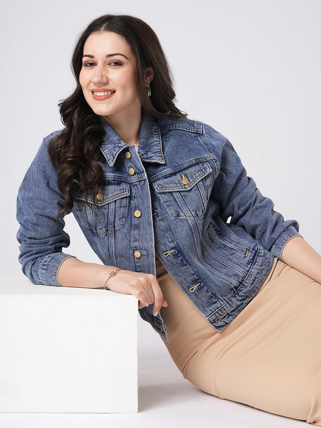 Classic Denim Trucker Jacket.