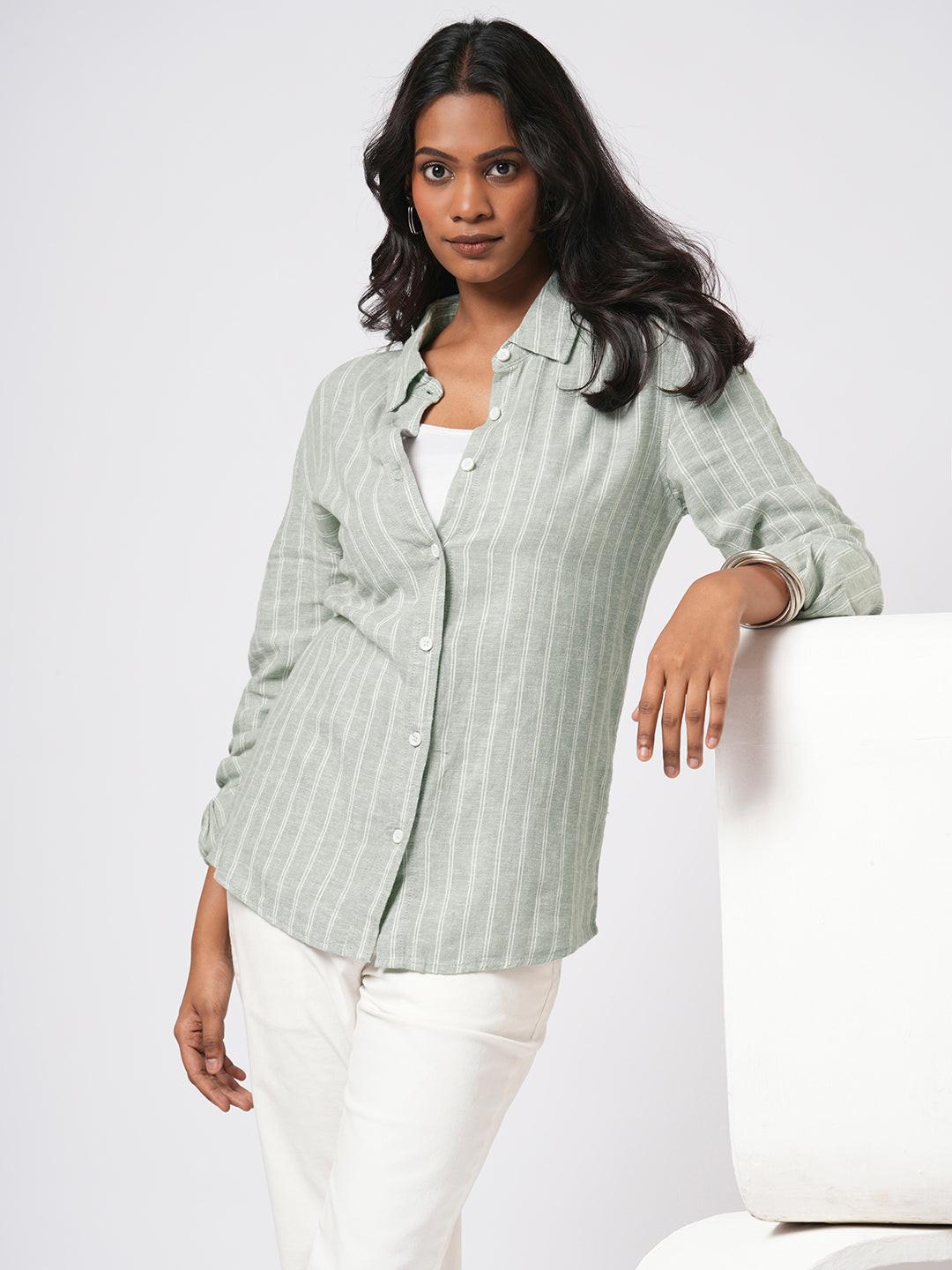 Classic Linen Blend Shirt.