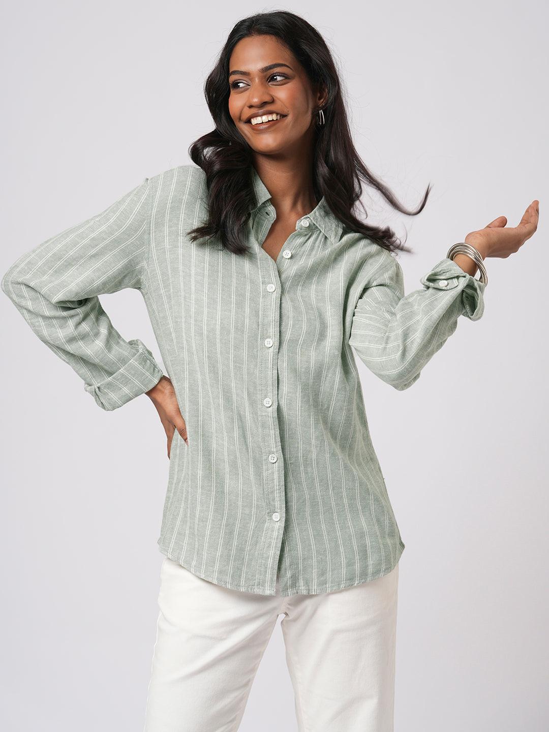 Classic Linen Blend Shirt.