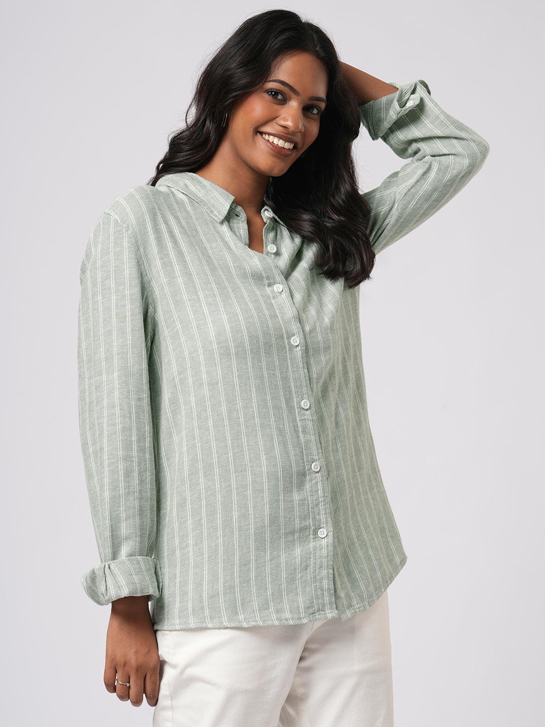 Classic Linen Blend Shirt.