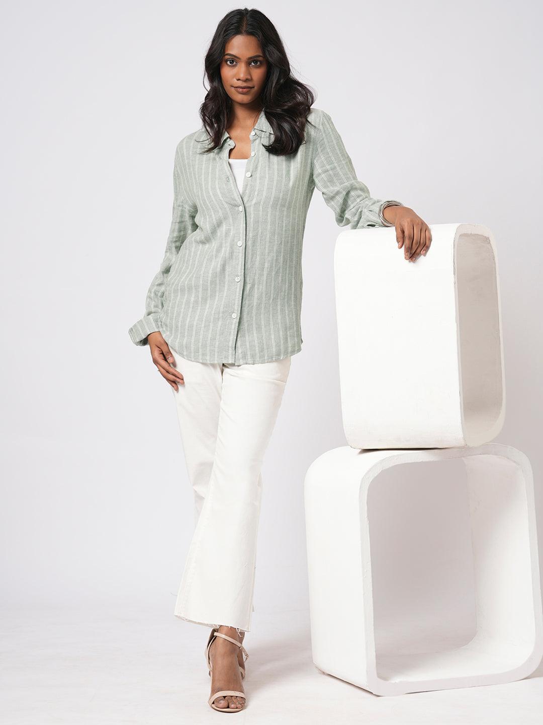 Classic Linen Blend Shirt.