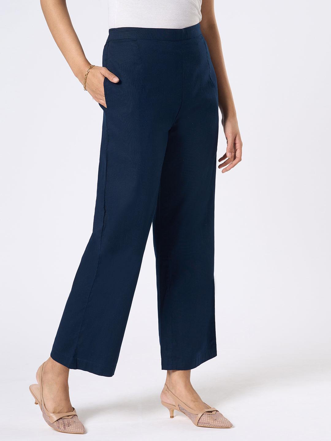Navy blue pants by Rerasa