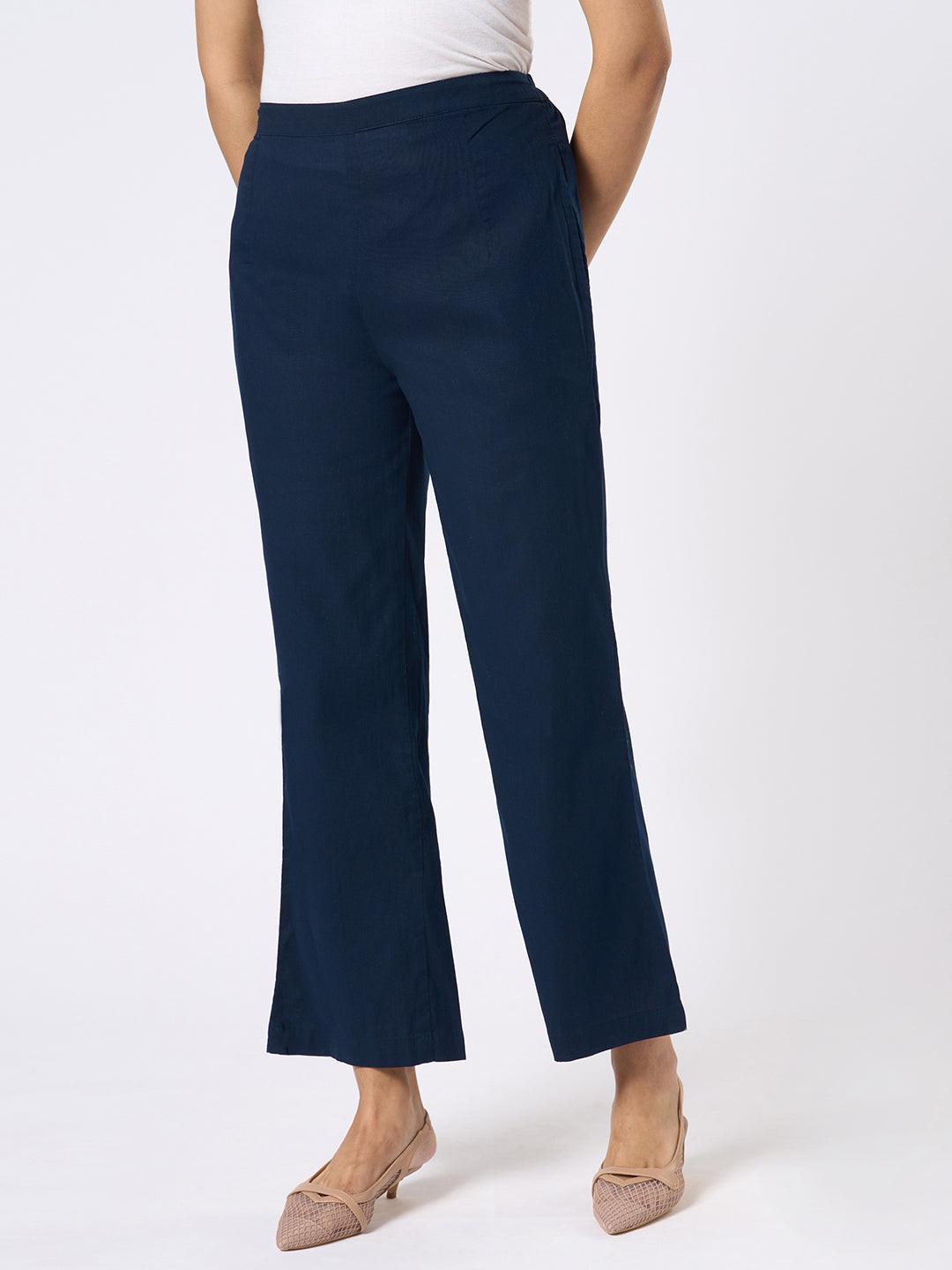Navy blue pants by Rerasa