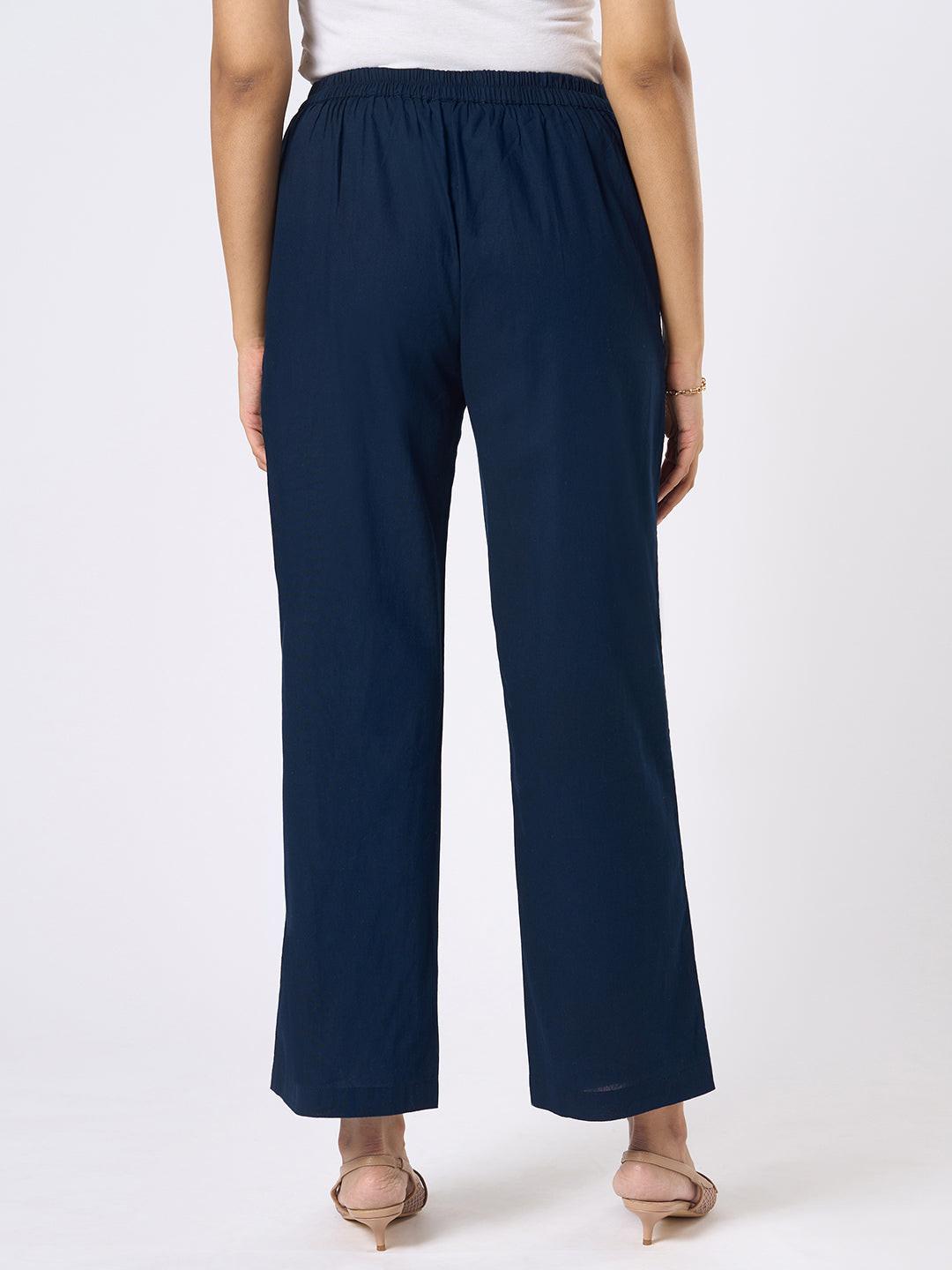 Navy blue pants by Rerasa