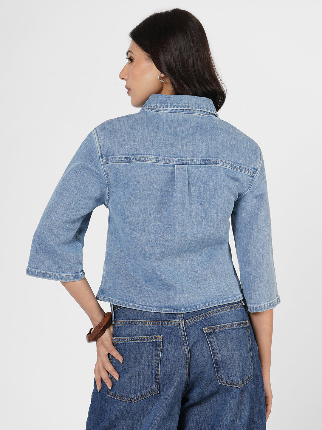 Relaxed Fit Denim Shirt by Rerasa