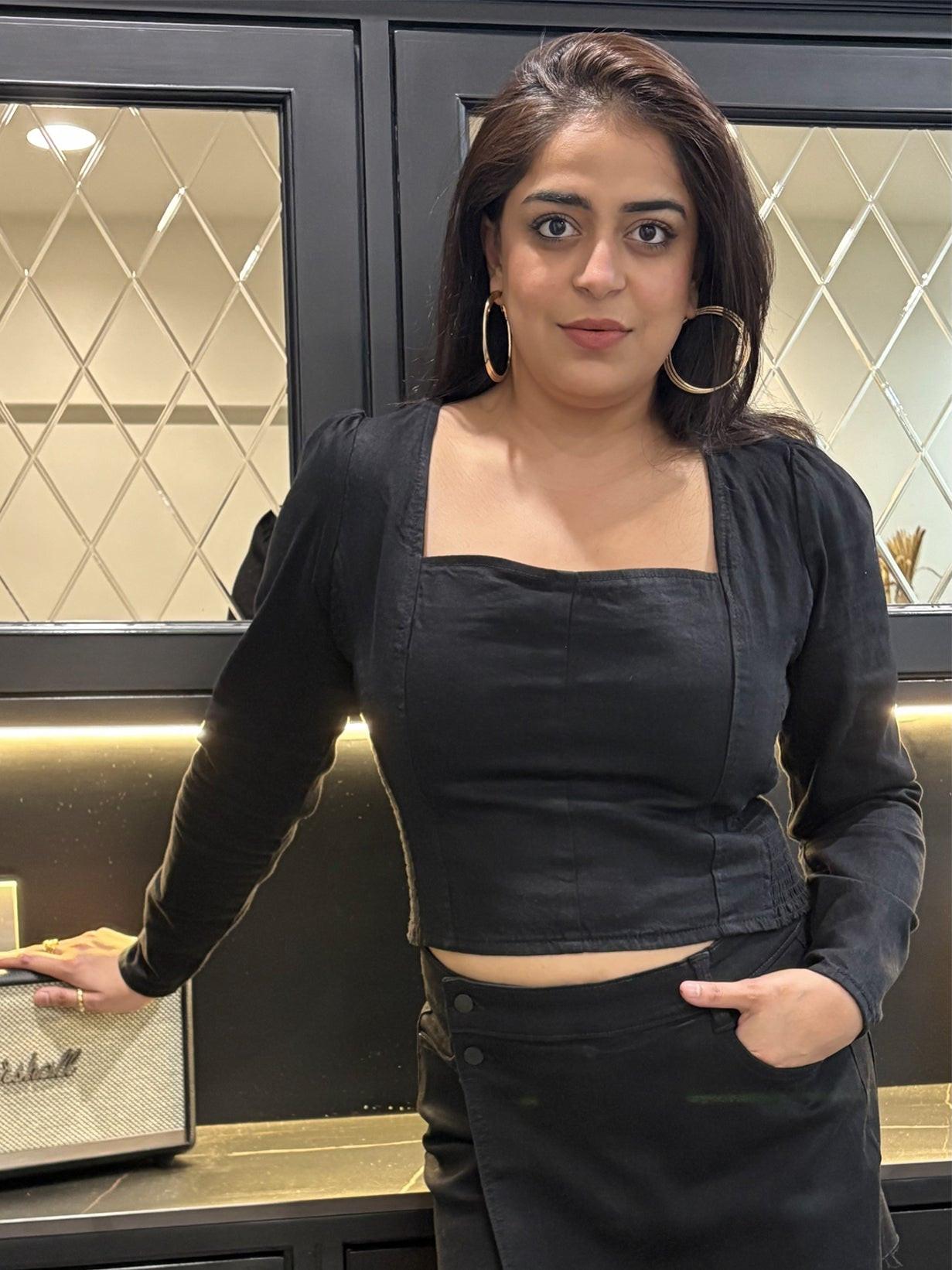 Sweetheart Denim Corset