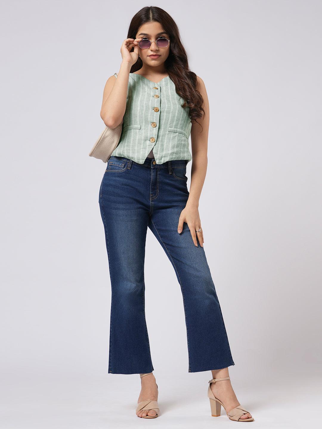 Linen Blend Vest Top.