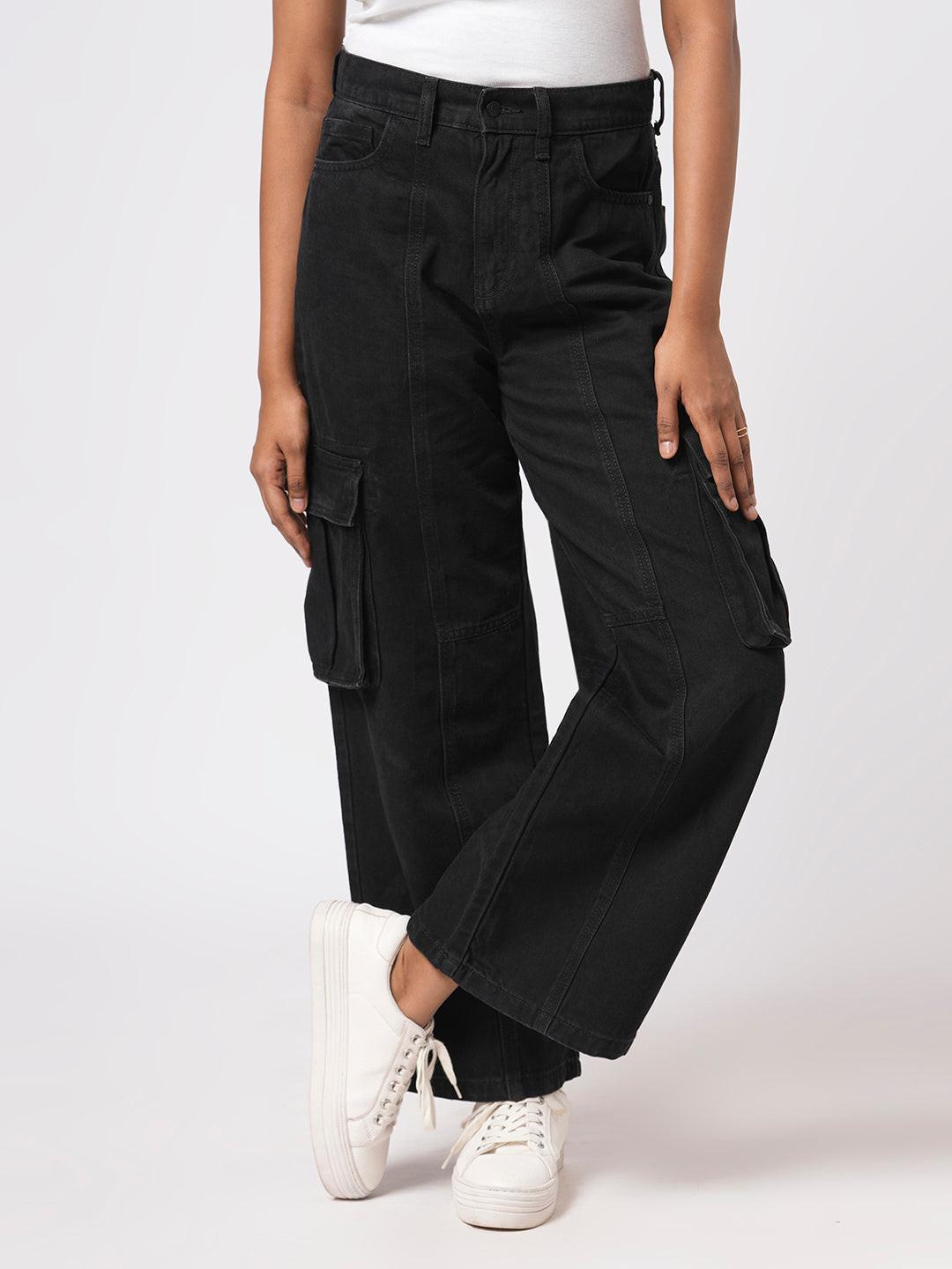 Denim Wide Leg Cargo.