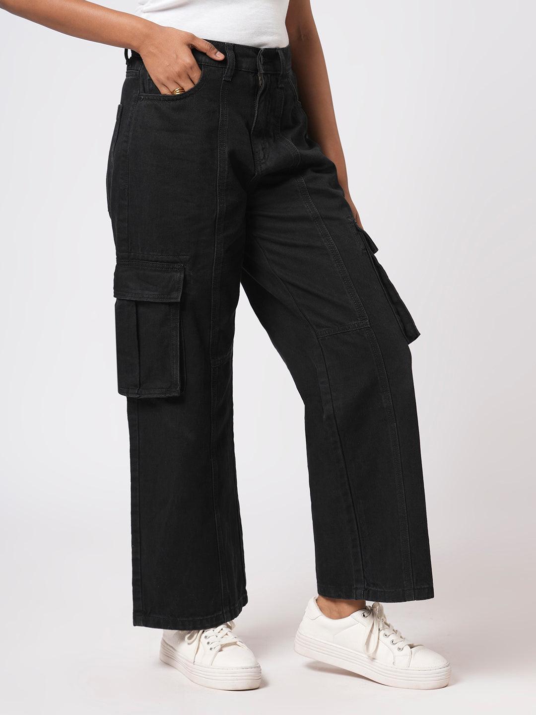 Denim Wide Leg Cargo.