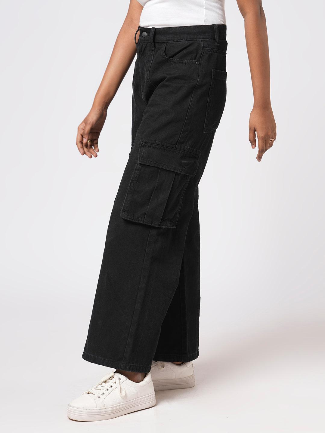 Denim Wide Leg Cargo.