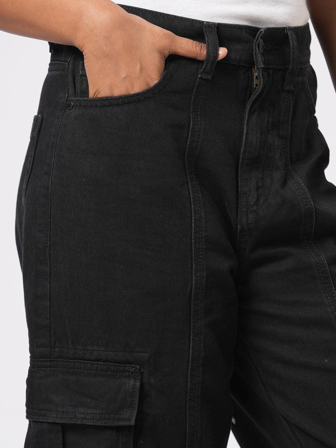 Denim Wide Leg Cargo.