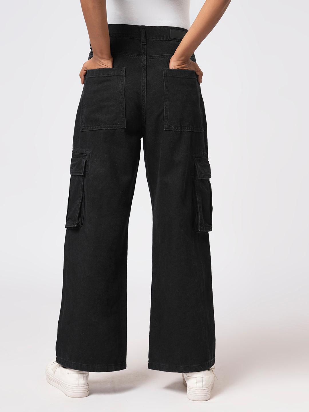 Denim Wide Leg Cargo.