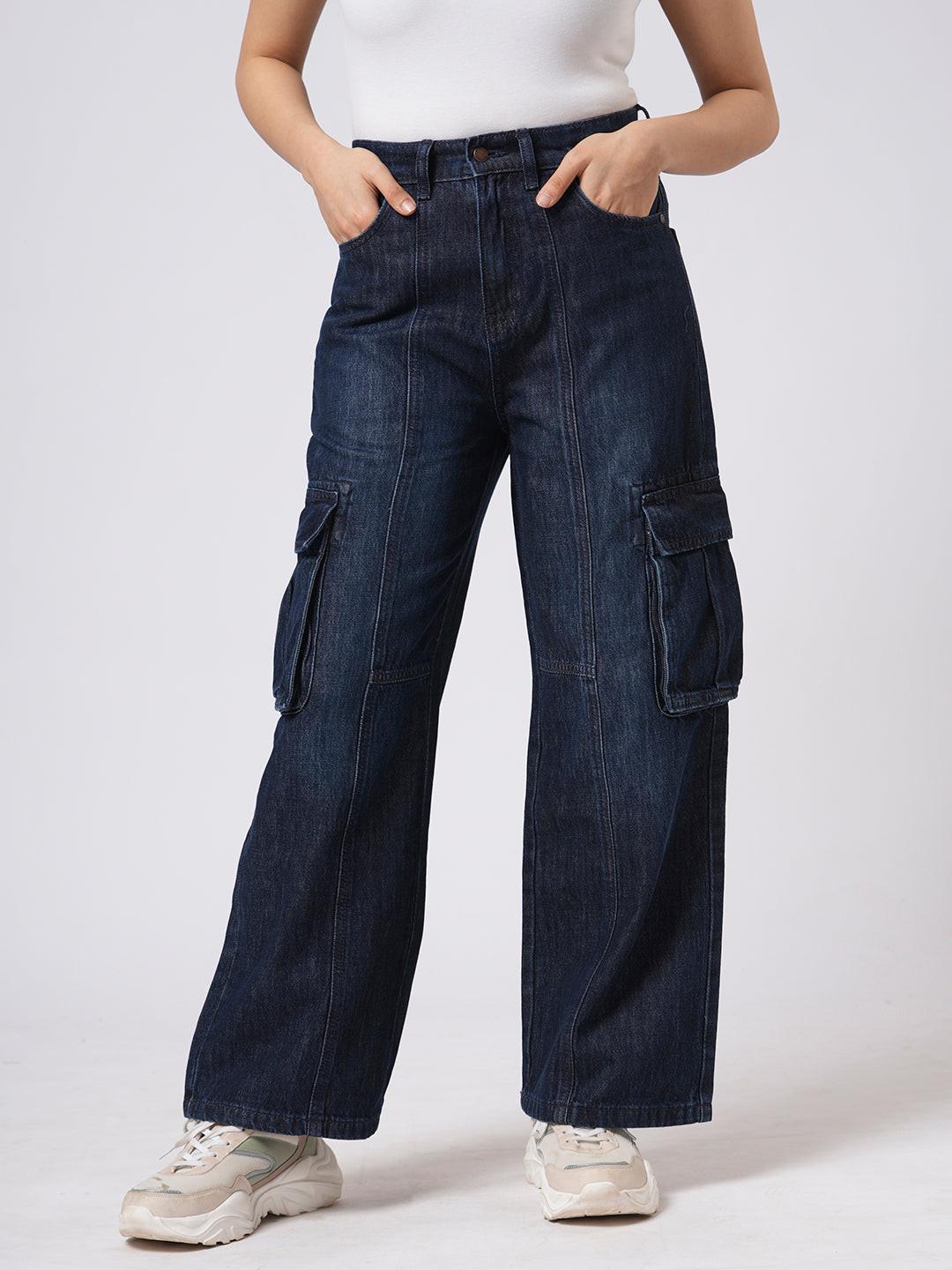 Denim Wide Leg Cargo.